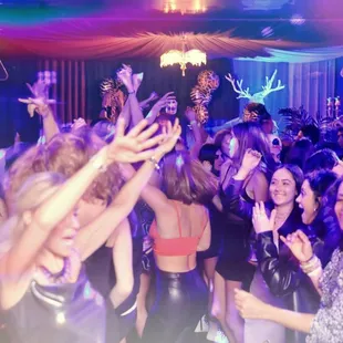 DJ performances in two rooms