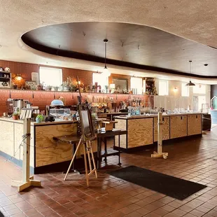 the interior of the restaurant