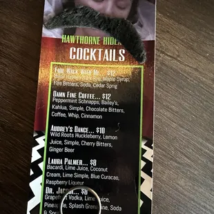 Cocktails and 'stache