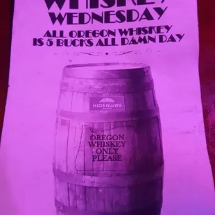 Whiskey Wednesday