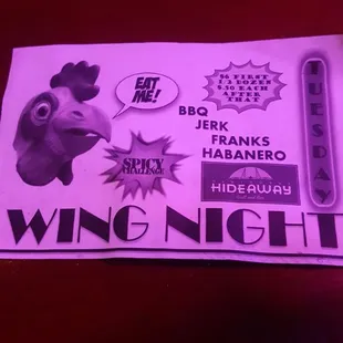 Wing night!