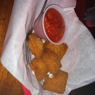 Fried ravioli