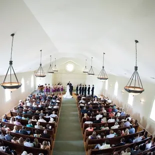 I shot this one on my real camera - it's a little better than the iPhone one I posted. This is inside the chapel.