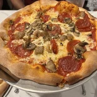 Meat lovers pizza