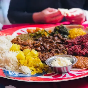 a plate of food