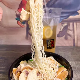 Noodles with chicken