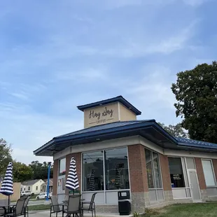 the outside of the building