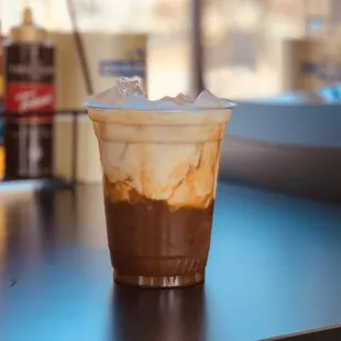 Cold brew with cream.