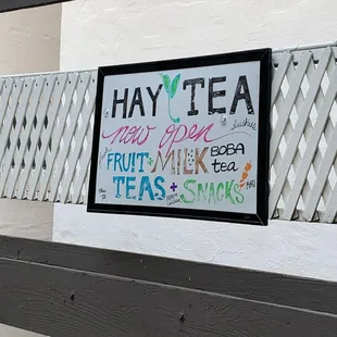 a sign on the side of a building