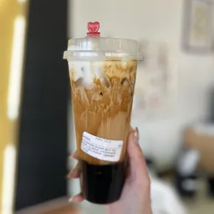 Brown Sugar Boba with Salted Cheese