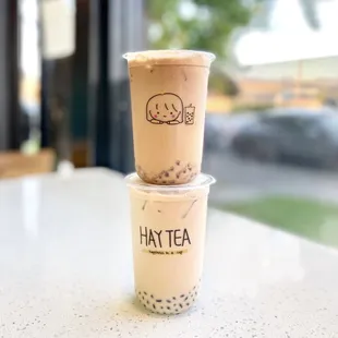 Hong Kong Style Milk Tea with red bean (Rate: 5/5) &amp; Dragon Milk Tea (Rate: 5/5)