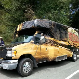 a man standing in front of a van