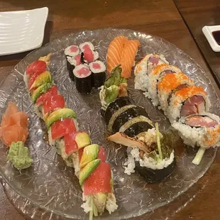 Red dragon, chicken Teriyaki and a few others!