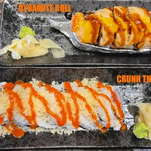 Dynamite and Crunchy TNT roll