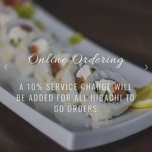 a plate of sushi