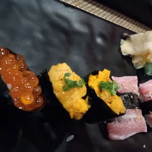 a variety of sushi