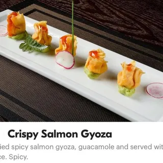 Crispy Salmon Gyoza