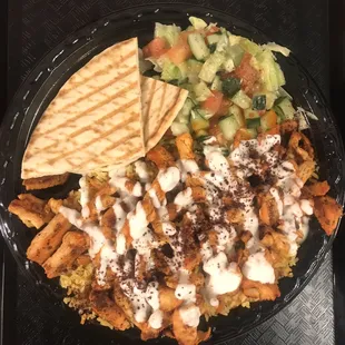 chicken shawarma plate