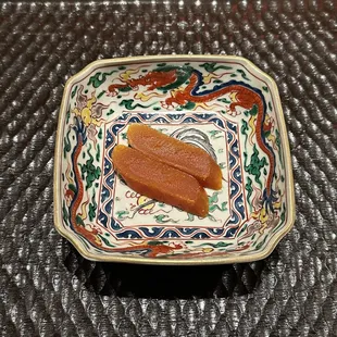 Chinmi: grilled karasumi - IG @bougiefoodieboi