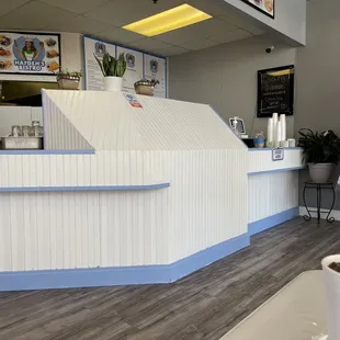 Inside restaurant (counter)