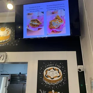Menu up top