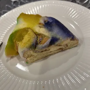 Bavarian king cake slice..a peak inside