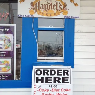 a sign in front of a store