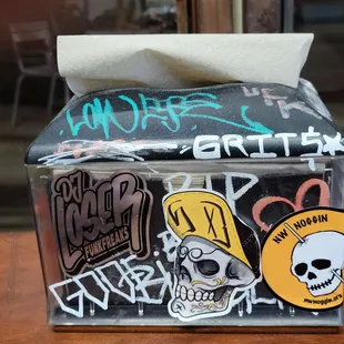 Graffiti&apos;d Napkin holder