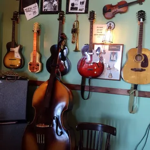 instruments on the wall