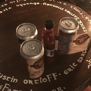 Items to buy and take to go.