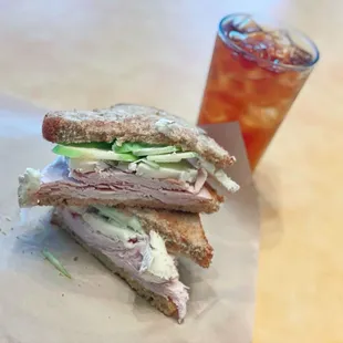 Turkey Apple Brie Sandwich