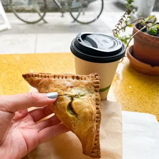 Chicken Pesto Empanada