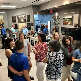 Always busy when we have an artist opening reception