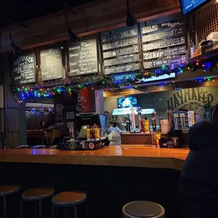 bar looking towards pool tables