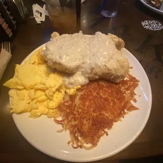 Biscuit, Gravy & Eggs