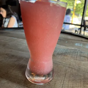Pink lemonade slushy