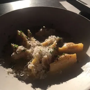 Agnolotti with lemon and black pepper