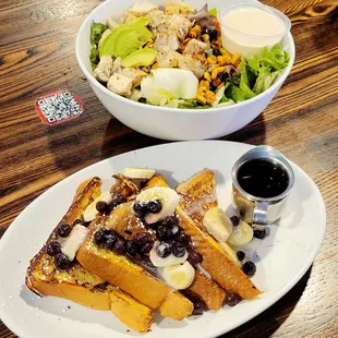 Banana Blueberry French Toast, Southwest Chicken Salad