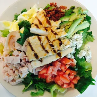 Awesome Cobb Salad and add grilled chicken please!  Boom there it is Chad!