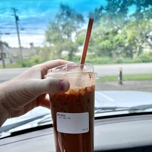 Large Iced Mocha - Pretty good but not great. Not sweet but not bitter either and tastes fresh..