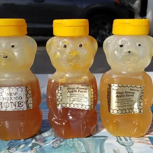 Some honey varieties we sampled. They are all delicious!