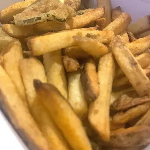 Half/Half: Fried pickles and fries