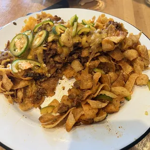 Very dry...was like eating chips with dry meat on top