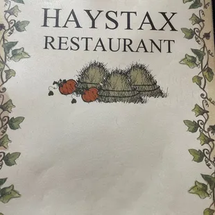 Menu cover