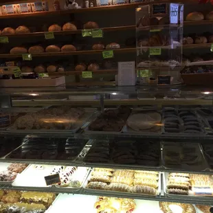 a variety of baked goods