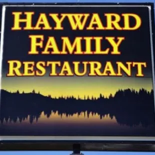 Logo of the restaurant posted on highway 63