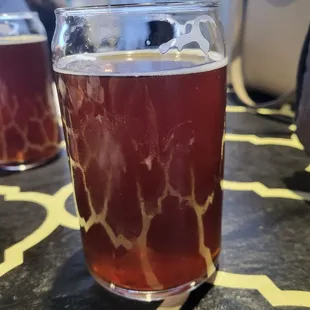 a glass of beer