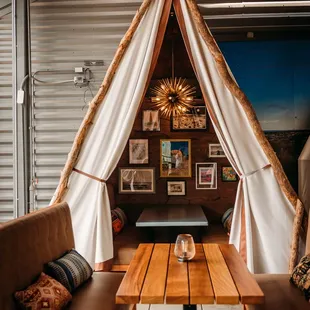 interior, sushi and sashimi