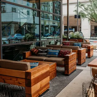 sushi and sashimi, outside