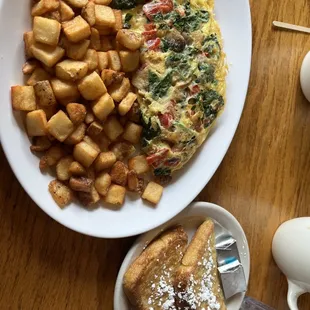 Build your own omelette &amp; French Toast
